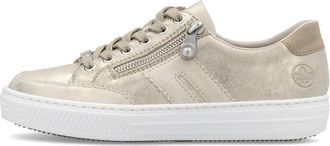 Rieker L5903-62 Womens Shoes Beige Leather - Size UK 7.5