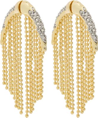Alexis Bittar Alexis Bittar Solanales Fringed 14kt Gold-plated Drop Earrings - One Size