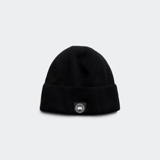 Canada Goose Cotton Beanie (Men, Black, ONESIZE)