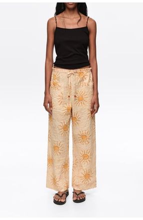 Bimba & Lola Textured Cotton Jogger Trousers in Bimba By The South at Nordstrom, Size Xx-Small Eu