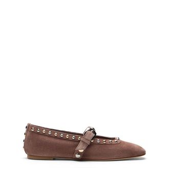 Stuart Weitzman Schoenen, Dames, Roze, 41 EU, Leer, Perry Mary Jane Flat