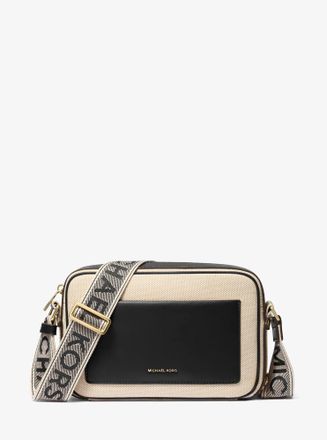 Michael Kors Maeve Large Canvas Crossbody Bag