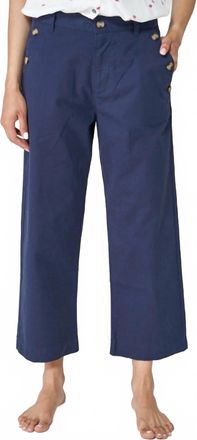Batela Loose-Fitting Sailor Trousers In Navy