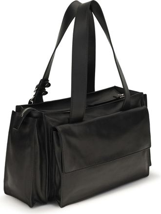 Miu Miu Womens Shoulder Bag Utilitaire Black Leather Calf