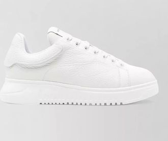 Emporio Armani leather low-top sneakers