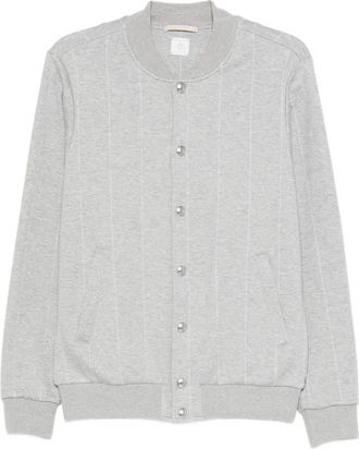 Eleventy Bomberjack met krijtstreep - Grijs