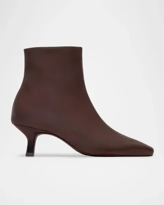 Bernardo 50mm Sanya Leather Ankle Booties