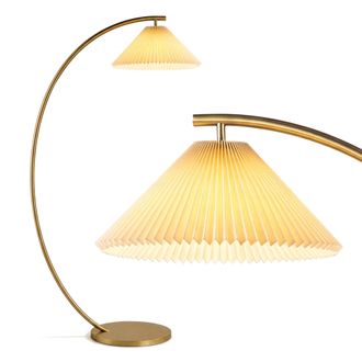 Brightech Archer Brass LED Floor Lamp