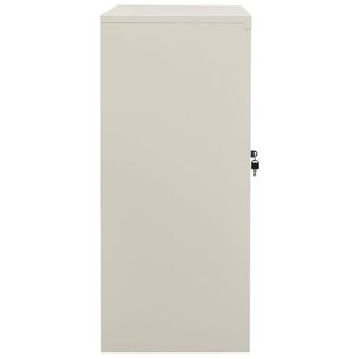 Berkfield Home Office Cabinet Light Grey 90x40x90 cm Steel | Size: 90 x 40 x 90 cm