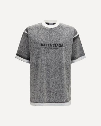 Balenciaga Oversized m&eacute;lange T-shirt Male XS