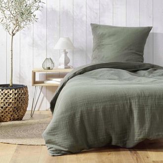 Douceur d'Int&eacute;rieur Douceur-dinterieur Angelia Juego De Cama Kaki 140x200 Cm