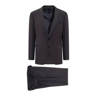 Emporio Armani Kostuums, Heren, Blauw, XL, Stijlvolle Abito Jurk