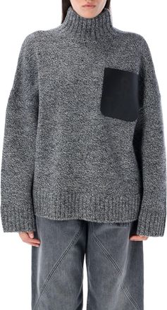 J.W.Anderson Womens Melange Grey Wool Blend Sweater - Size X-Small