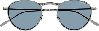 Montblanc MB0280S002 Round Metal Frame Sunglasses - Gray