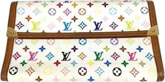 Louis Vuitton Pre-owned Canvas Wallet - Dames - Vintage Accessoires - Veelkleurig - ONE Size - Vintage