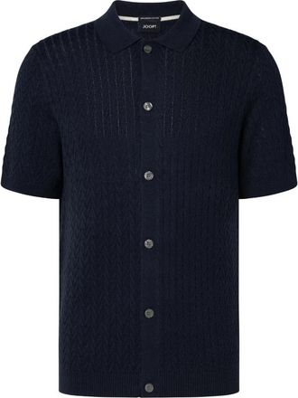 Joop Tristao - Heren - Korte mouwen Overhemden - Blauw - L - Katoen - Overhemden