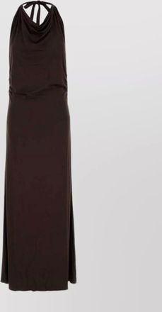 Gimaguas sleeveless maxi dress halter neckline