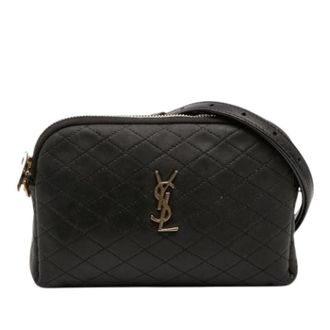 Saint Laurent Pre-owned Belt Bags, female, Black, Size: ONE SIZE Pre-owned Gaby Crossbody Bag