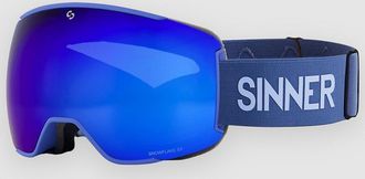 Sinner Snowflake Matte Navy Blue (+ Bonus Lens) Goggle blau