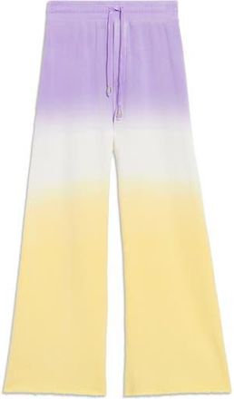 Sandro Darcy Tie Waist Wide Leg Pants in Ecru /Parme at Nordstrom Rack, Size 8 Us / 40 Fr