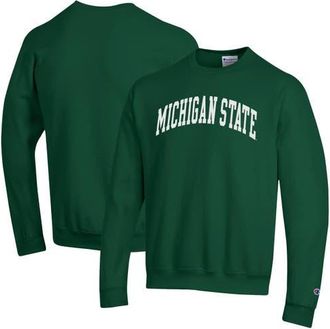 Champion Mens Champion Green Michigan State Spartans Basic Arch Fleece Pullover Sweatshirt at Nordstrom, Size Xx-Large