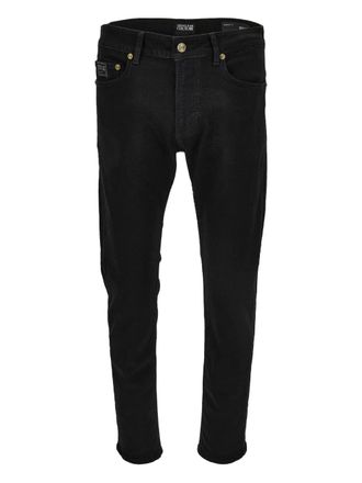 Versace Jeans Couture logo-plaque jeans - Black