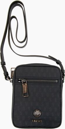 Versus Mens Versace Versus Nylon Jacquard Messenger Bag Black - Size: OS