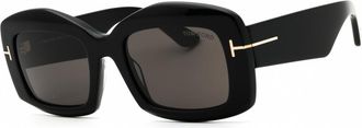 Tom Ford Venetia Smoke Sport Ladies Sunglasses FT1218 01A 53