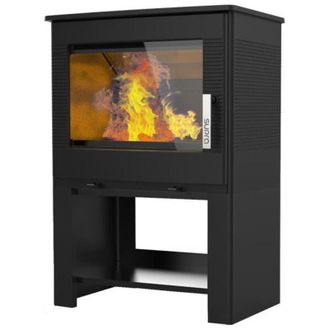 Supra Estufa De Le&ntilde;a De Hierro Fundido Resistente Al Agua De 8,7 Kw, Pira Od&eacute;lya, Negra - Fr9016150b Supra