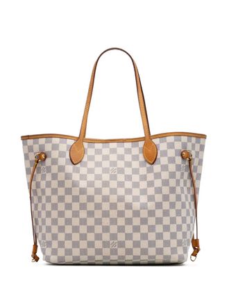 Louis Vuitton 2013 Damier Azur Neverfull MM tote bag - unisex - Canvas/Leather - One Size - White