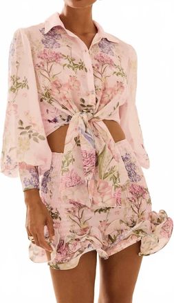 Charo Ruiz Ibiza Aster Blouse In Pink Botanic