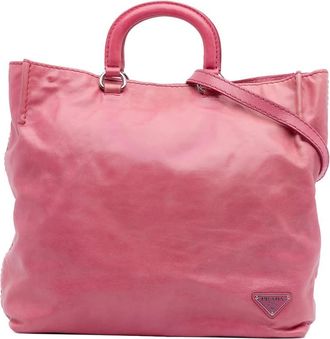 Prada Pre-owned Prada Vitello Shine Open Convertible Tote Ladies OS12O3B15QYB965M