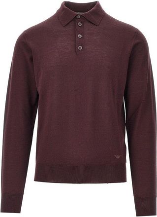 Emporio Armani Fine knit polo sweater Man XXXL
