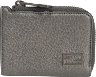 Fendi Tweedehands leren portemonnees - Dames - Vintage Accessoires - Grijs - ONE Size - Vintage
