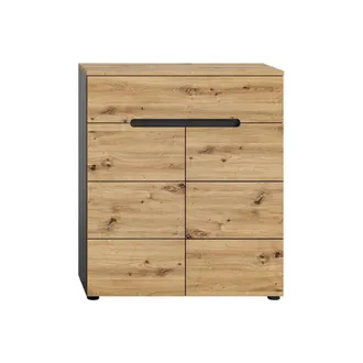 Calicosy Zapatero 2 puertas y 1 cajón L80 cm - CANU - Efecto Madera