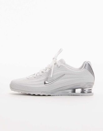 Nike Shox Z - Sneakers bianche e argento-Bianco