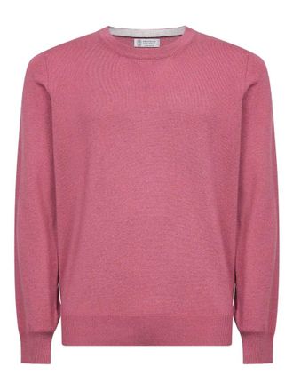 Brunello Cucinelli Pink Crew Neck Sweater