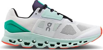 On Mens Cloudstratus Running Shoes In Undyed White Creek