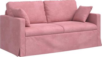 vidaXL Sof&aacute; Rosa 158 X 78 X 80 Cm Terciopelo Vidaxl