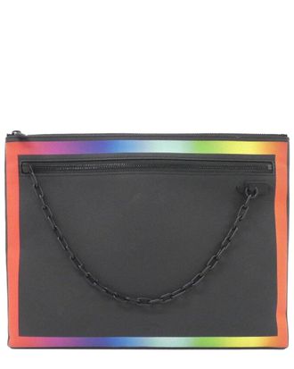 Louis Vuitton Black Taiga Leather Pochette A4 (Authentic Pre-Loved)
