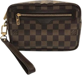 Louis Vuitton Pre-owned Clutch tas - Heren - Vintage Clutch - Bruin - ONE Size - Vintage
