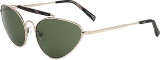 Linda Farrow DRIES VAN NOTEN 8DVN9 C6 Womens Sunglasses Gold Size Standard