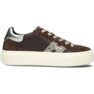 Hogan H705 Allacciato H - Heren - Sneakers - Bruin - 41 EU - Su&egrave;de - Schoenen