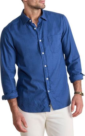 Vineyard Vines Cisco Solid Island Slub Cotton Button-Up Shirt in Moonshine at Nordstrom, Size Xx-Large