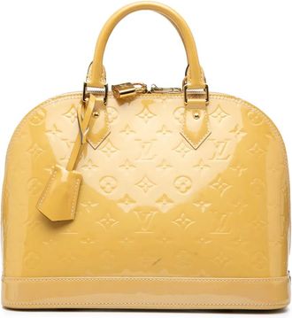 Louis Vuitton 2015 Monogram Vernis Alma PM handbag - Brown