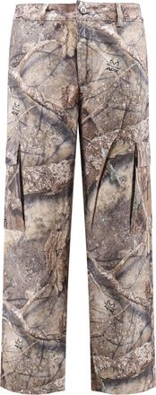 Represent Cargo Trousers With Real Tree Camouflage Print-Uomo