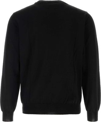 Valentino Garavani Mens Vlogo Sweater Black Virgin Wool