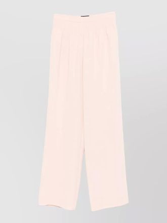 Emporio Armani elasticated trousers pleated design wide leg
