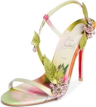 Christian Louboutin Rosa Fruit Sandal in Green Multi at Nordstrom, Size 10.5Us