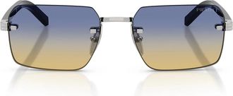Prada Sunglasses Prd55 S 1 Bc50 E Silver/Blue Yellow Men